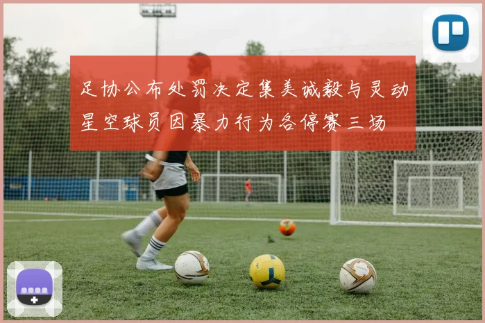 足协公布处罚决定集美诚毅与灵动星空球员因暴力行为各停赛三场